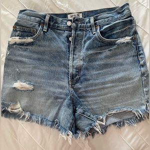 Agolde Distressed Jean Shorts size 30 worn twice